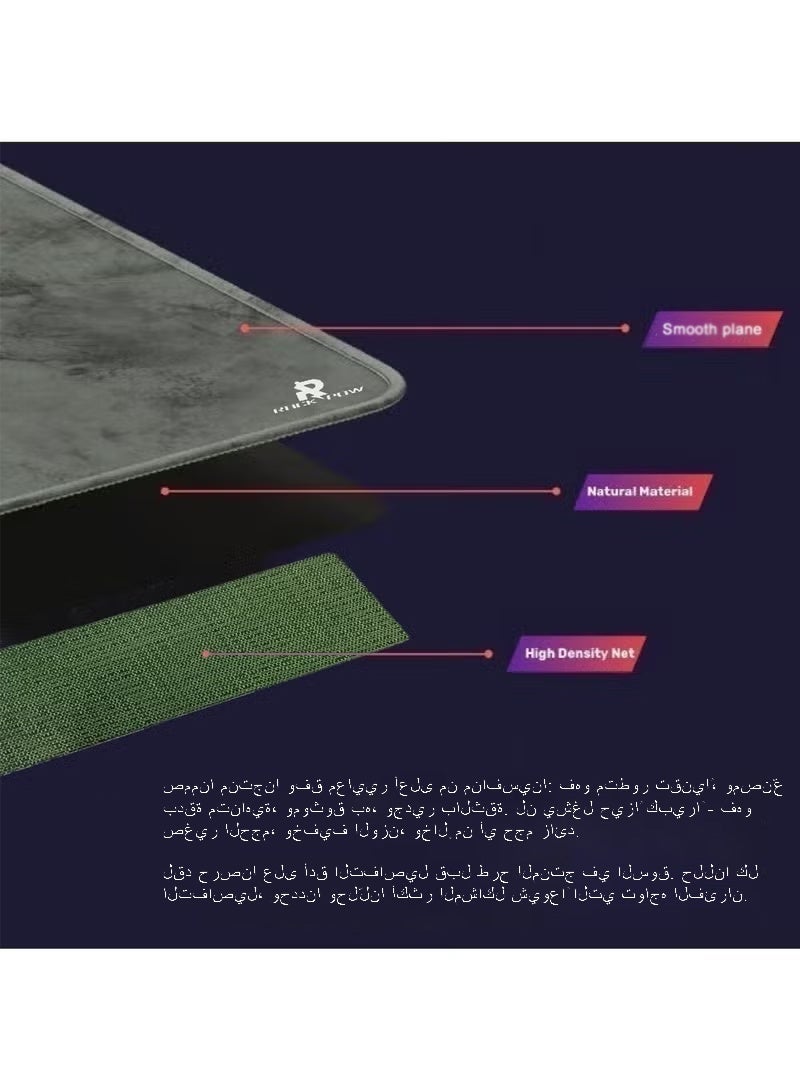 Signature Gray Gaming Mousepad – Waterproof, Large Extended, Non-Slip, Precision Surface, Durable Design for Gamers - view 4