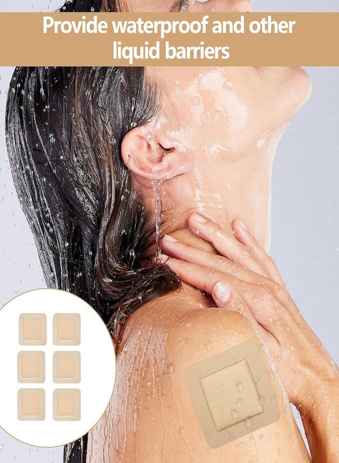 BdelrinQue 6PCS Hydrocolloid Bandage, Waterproof Dressing After Surgery for Bed Sore Care and Emergency Wound Dressing, Skin-Friendly and Gentle for Sensitive Skin, Home First Aid Essential - Image 5