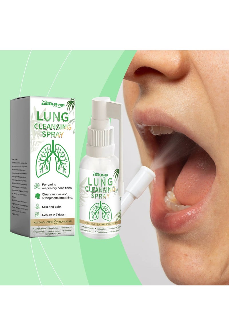 SYOSI Organic Herbal Lung Cleanse Spray, Natural Herbal Lung Essence, Lung Support Supplement for Immune Support,Detox & Respiratory Support  - Image 2