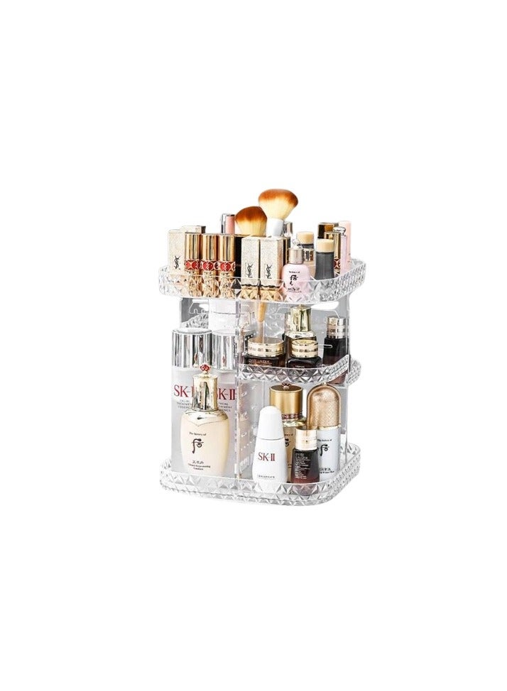 360° rotating acrylic makeup organizer – organizing has become more elegant and easier AB - Image 1