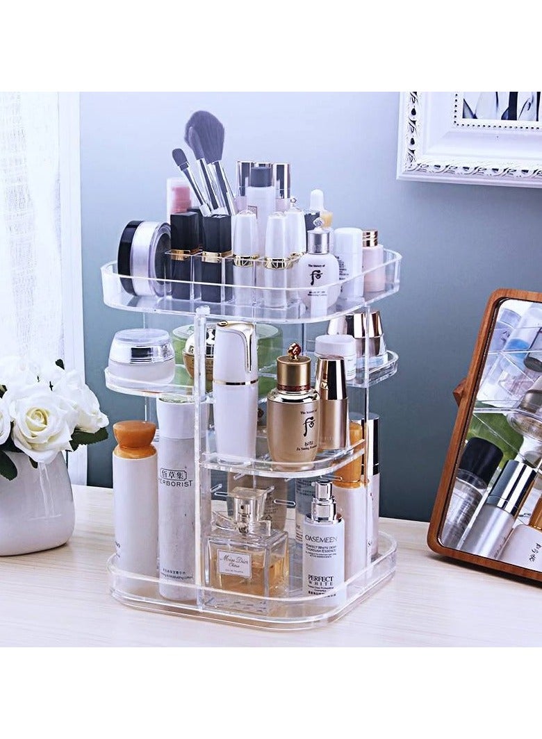 360° rotating acrylic makeup organizer – organizing has become more elegant and easier AB - Image 2