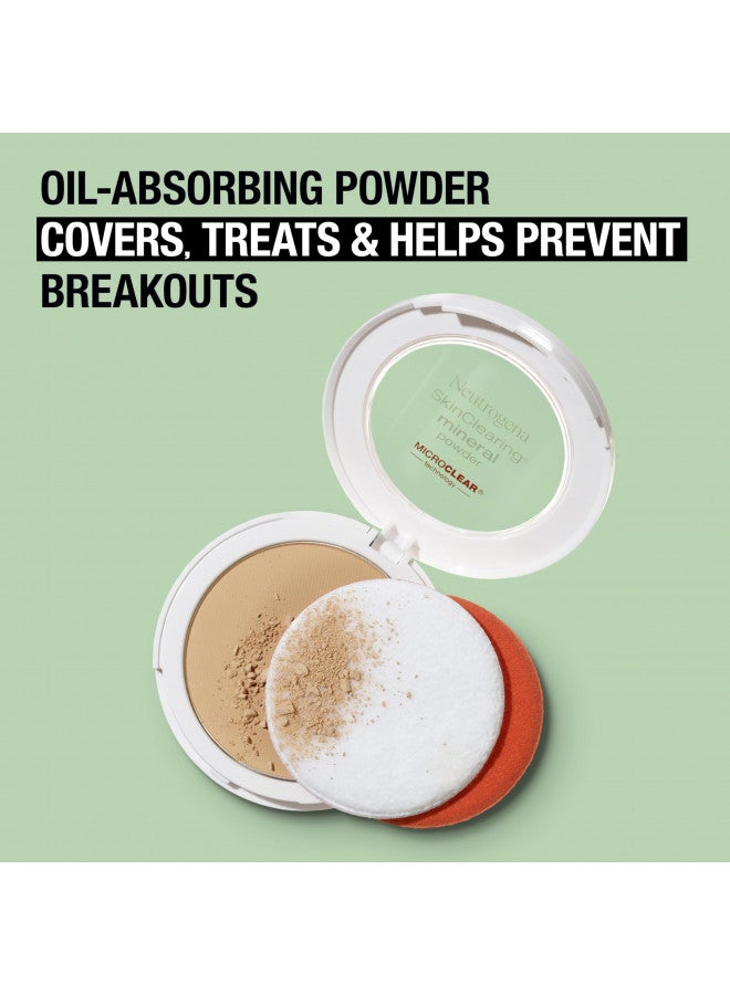 Neutrogena Neutrogena SkinClearing Mineral Acne-Concealing Pressed Powder Compact, Shine-Free & Oil-Absorbing Makeup with Salicylic Acid to Cover, Treat & Prevent Breakouts, Classic Ivory 10,.38 oz - Image 3
