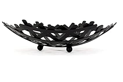 Shelzi Wire Metal Geometric Round Fruits Vegetables Basket Fruit Basket Vegetable Basket for Kitchen Egg Basket Dining Table Basket for Fruits - Image 1
