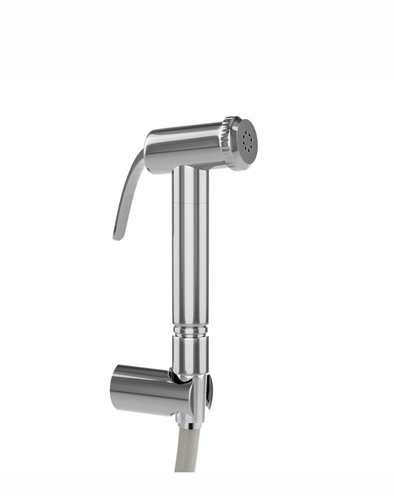 Jaquar ALD-CHR-563 PVC Hand Shower With Tube & Wall Hook, Silver - Image 5