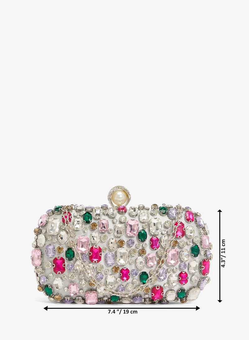 Khizana  Jewel Embellished Statement Clutch for Women | Best Price UAE