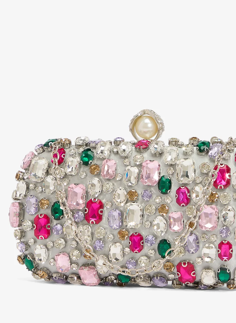 Khizana  Jewel Embellished Statement Clutch for Women | Best Price UAE