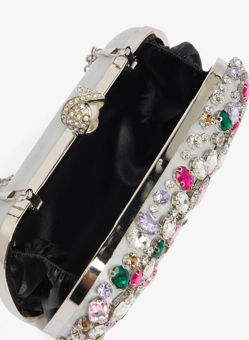 Khizana  Jewel Embellished Statement Clutch for Women | Best Price UAE