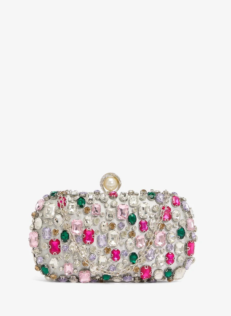 Khizana Jewel Embellished Statement Clutch