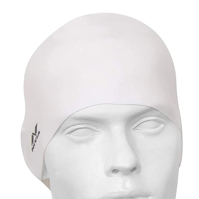 Nivia Classic Swimming Cap (Free Size) Elastic Silicone Waterproof Suitable for Long Hair Pool Swim Cap Unisex - Image 5