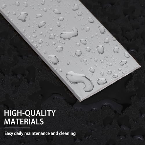 Lunghaa Peel and Stick Finish Molding Trim, Flexible Decoration Strip for Wall Tile Edge, Mirror, Cabinet, Furniture and DIY Home Decoration (Brushed Silver, 16.4 ft x 0.4 in) - Image 5