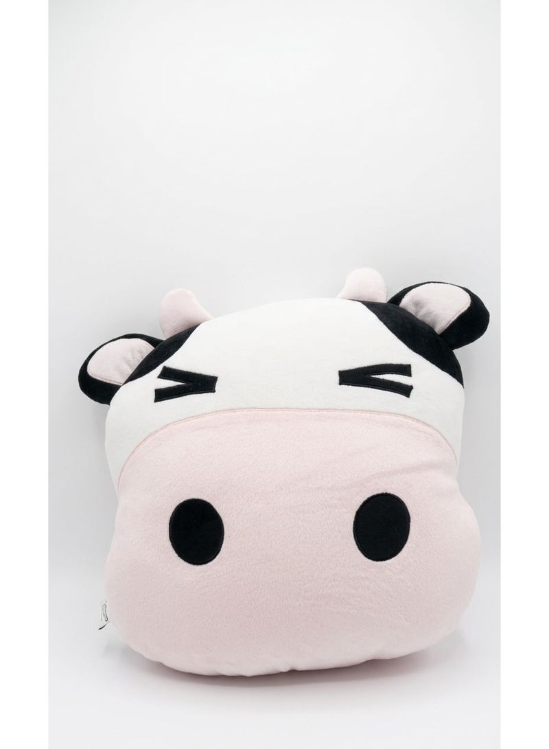 Cushion Premium Cow Pattern, Breathable 100% Cotton Fabric, Anti‑Allergic Filling for Sensitive Skin   Cushion Soft Cow Plush, Child‑Safe Materials, Durable Stitching for Everyday Use   Cushion Cute Cow Character, Cozy Support for Sleeping, Reading, and Nursery Decor - Image 4