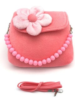 Depend Kids Jewelry Little Girls Plush Handbag Necklace Bracelet Ring Hair Clips Set Game of Children, Baby Girls Games Jewelry Party Favors Gift for Dress up Pretend Play  - Image 3