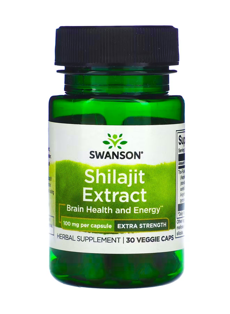 Shilajit Extract, 100 mg, 30 Veggie Caps