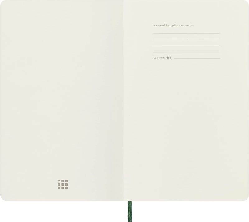 Moleskine Classic Notebook, Soft Cover, Large (5" x 8.25") Ruled/Lined, Myrtle Green, 192 Pages - Image 3
