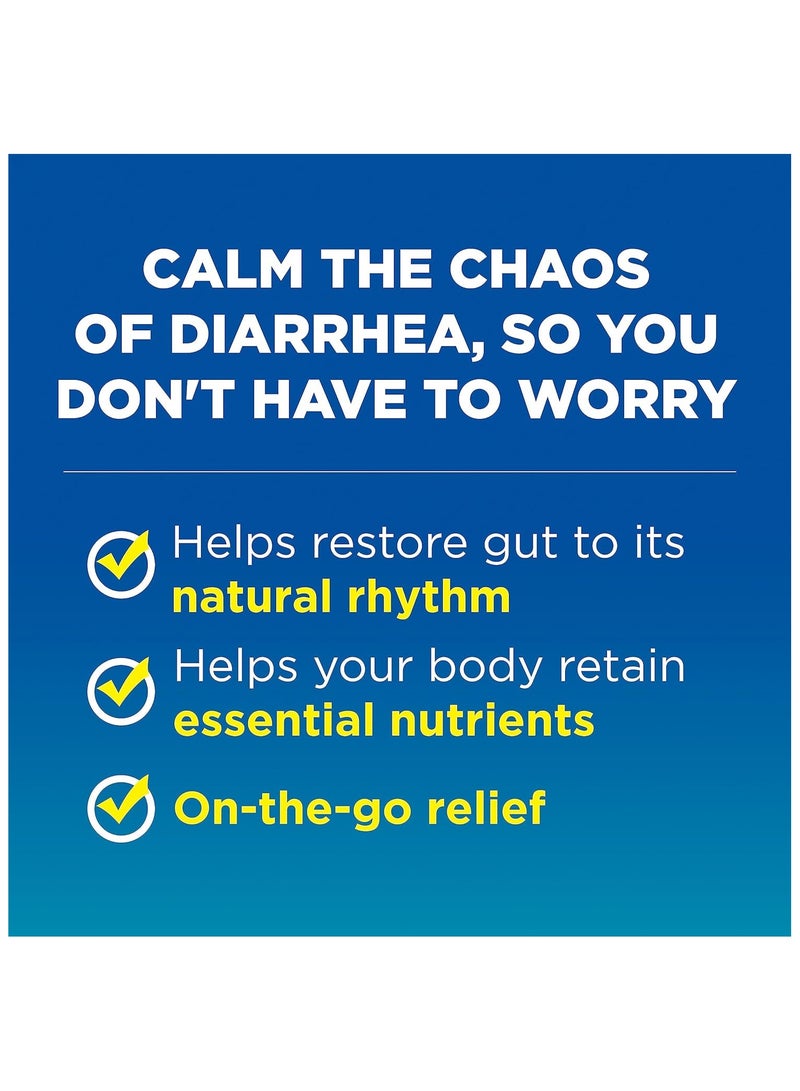 إيموديوم كبسولات Imodium A-D لتخفيف الإسهال مع لوبراميد هيدروكلوريد، دواء مضاد للإسهال للمساعدة في السيطرة على أعراض الإسهال بسبب الإسهال الحاد والنشط والمسافر، 24 قيراط. - Image 3