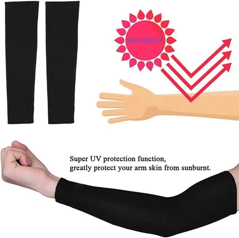 DeloPik UV Sun Protection Compression Arm Sleeves unisex, men and women , Cooling Athletic Sports Sleeve for Football, Golf & Volleyball, water sport, outdoor activities, Tattoo Cover Up - Image 4