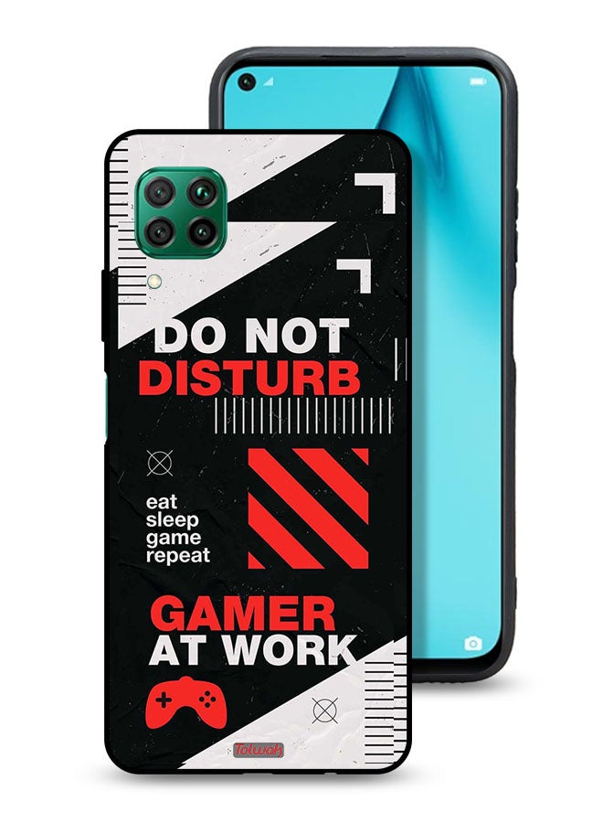 Tolwak Huawei P40 lite 4G Protective Case Cover Do Not Disturb Gamer At Work - Image 1