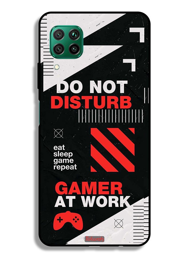 Tolwak Huawei P40 lite 4G Protective Case Cover Do Not Disturb Gamer At Work - Image 2