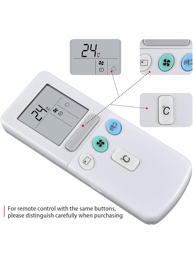 إيروريكس جهاز تحكم عن بعد بديل Rar 3U لمكيف هواء هيتاشي Rar 52P2 Rar 2A1 Rar 52P1 Rar 3U4 Rar 2A1 Rar 2P2 Ras 80Yha Rar2P2 - Image 2