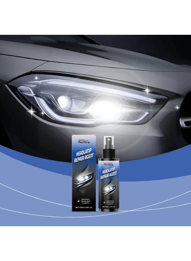 RAYHONG Car Headlight Care Spray - Cleans yellowed surfaces, enhances light transmission, easy-to-use spray - Image 1