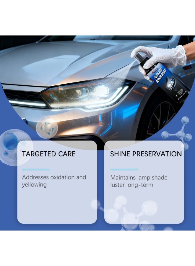 RAYHONG Car Headlight Care Spray - Cleans yellowed surfaces, enhances light transmission, easy-to-use spray - Image 2