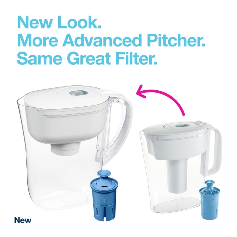 Brita Water Pitcher, Metro Elite Filter, Removes 99% of Lead, Includes 1 Filter, 6-Cup Capacity, White - Image 2