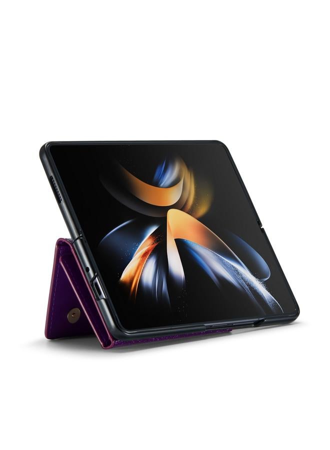 Dg Ming Case For Samsung Galaxy Z Fold3 5G M3 Series Glitter Powder Card Bag Leather Case - Image 5