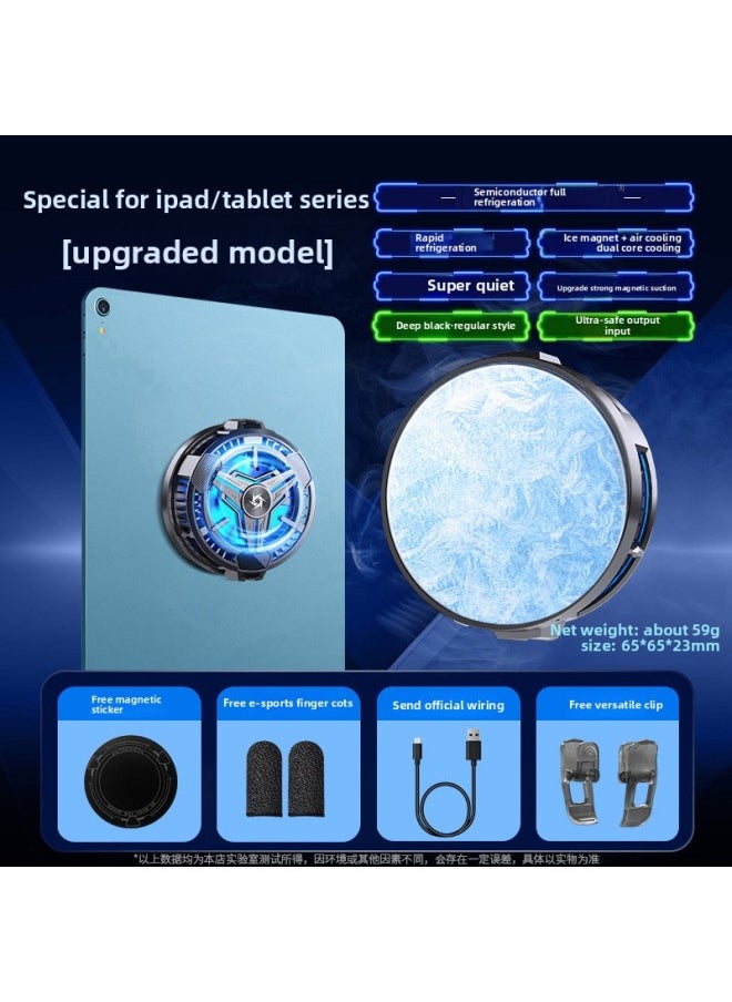 Generic - [Wireless Charging Magnetic/Back Clip Dual-purpose] Applicable To Apple Mobile Phone Radiator 16promax Live Special-Color:[universal For Mobile Phones And Tablets] Countless Displays☆10w High Power☆Tec Semiconductor Refrigeration☆Mute☆Fast Cooling☆Free Finger Cot + Versatile Clip [black] - Image 1