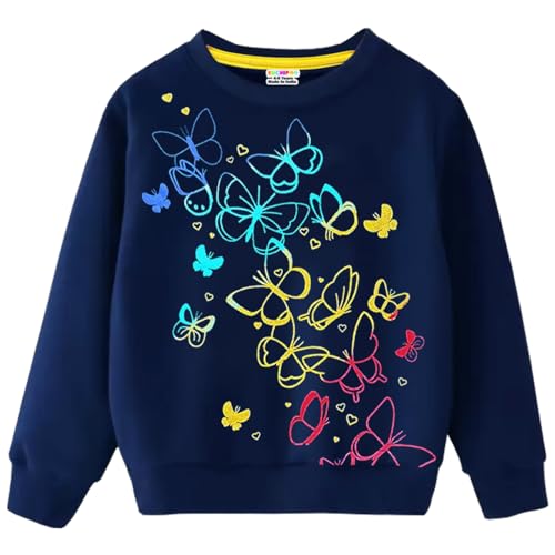 Kuchipoo Girls Regular Fit Winterwear Sweatshirt (KUC-SWT-323, 8-9 Years, Multi-Colored) - Image 1
