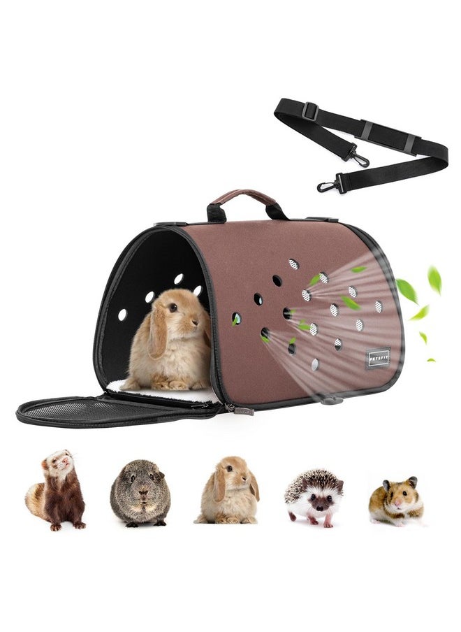 Petsfit Petsfit 16 X 9 X 9 Inches Rabbit Carrier, Portable Bunny Carrier with Ventilation Holes, Guinea Pig Carrier for Small Animals, Chinchilla, Hedgehog, Squirrel  - Image 1
