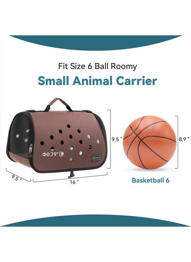 Petsfit Petsfit 16 X 9 X 9 Inches Rabbit Carrier, Portable Bunny Carrier with Ventilation Holes, Guinea Pig Carrier for Small Animals, Chinchilla, Hedgehog, Squirrel  - Image 2