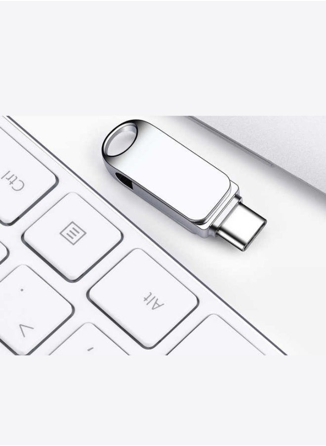 Dual Interface Metal USB Flash Drive, [Insert Capacity], USB-A and USB-C Connectors, Swivel Design, High-Speed Data Transfer, Compatible with Smartphones and Laptops  - Image 4
