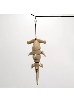 Hammerhead Shark Keychain 3D Hammerhead Shark Keychain Decoration Deformable and Flexible Hammerhead Shark Keychain-Color:yellow-Head