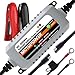 MOTOPOWER MP00205B 12V 1000mA Automatic Battery Charger Battery Maintainer Trickle Charger and Battery Desulfator with Timer Protection Grey - Image 2