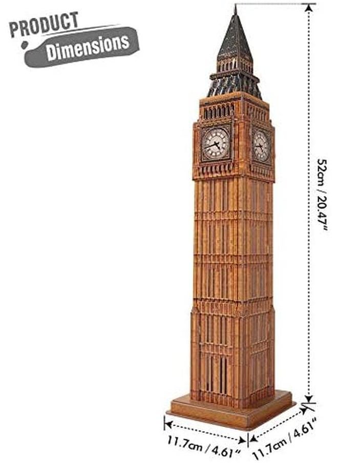 CubicFun - 3D Puzzles For Kids London Big Ben Architecture Building Model Kit Uk Souvenir Gift For Adults And Kids Papercraft Construction Model 44 Pieces - Image 1