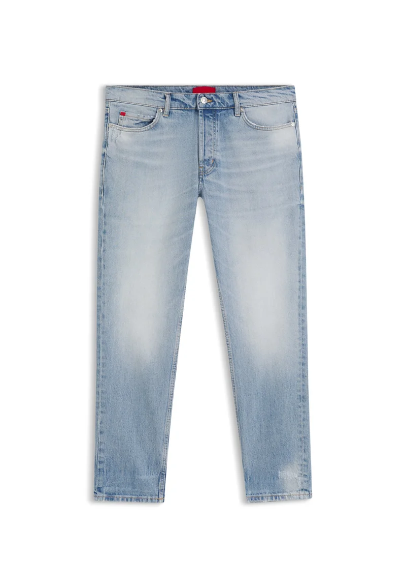HUGO Light Blue Tapered-fit jeans in bright-blue stretch denim for Men | Best Price UAE
