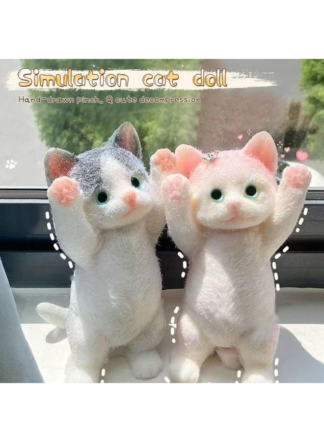 Squishy cat toy, cute fidget toys for cats, anti-stress squishy toy, stress-relieving squishy cat toy, anti-stress squishy cat toy (C) - Image 2