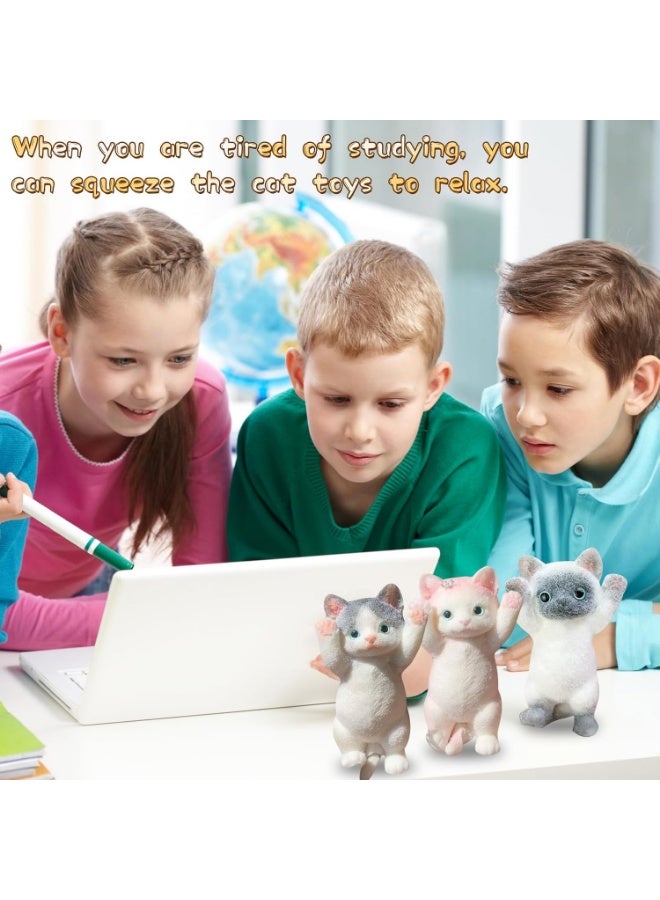 Squishy cat toy, cute fidget toys for cats, anti-stress squishy toy, stress-relieving squishy cat toy, anti-stress squishy cat toy (C) - Image 4