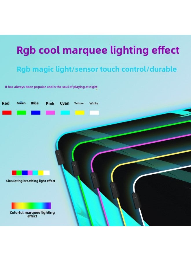 Oversized Anime Fearless Contract Mouse Pad Viper Valorant Luminous Game E-Sports Keyboard Pad Office Desk Mat-Color:300*700*3mm-Pattern:Fearless Contract (9) Glows  - Image 4
