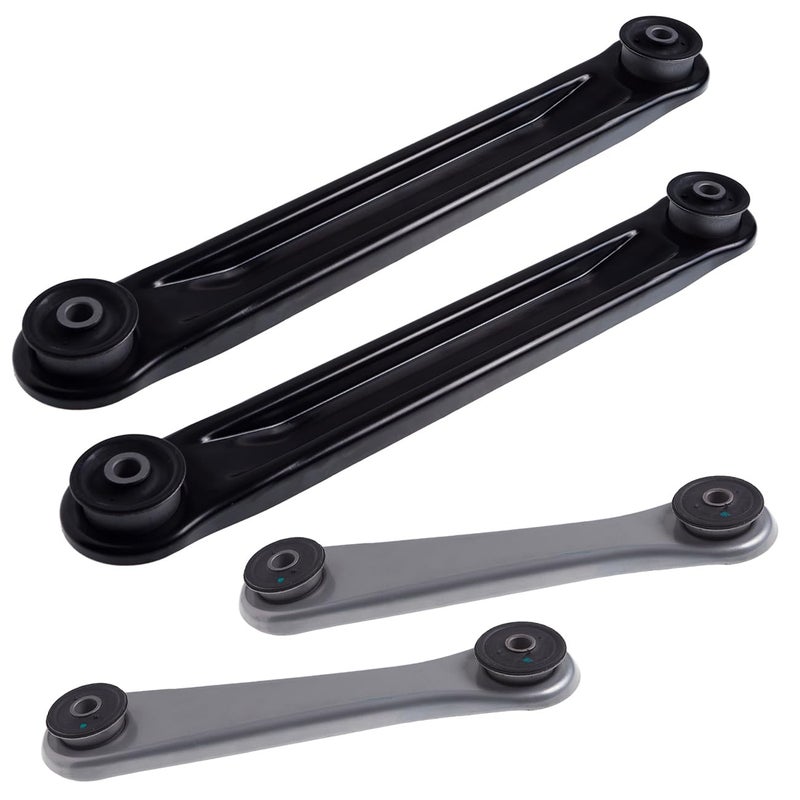 TUCAREST 4Pcs Suspension Kit K641799 K641800 x2 Rear Control Arm Fit For 20032011 Ford Crown VictoriaLincoln Town CarMercury Grand Marquis 3W1Z5A649AA 3W1Z5500BA 522067 522282