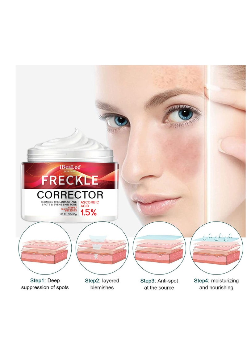 iBealee - Dark Spot Remover for Face, Dark Spot Corrector, Anti Wrinkle Face Cream, Moisturizing and Anti Blemish Spot Cream, Dark Spot Remover for Body 30g - Image 1
