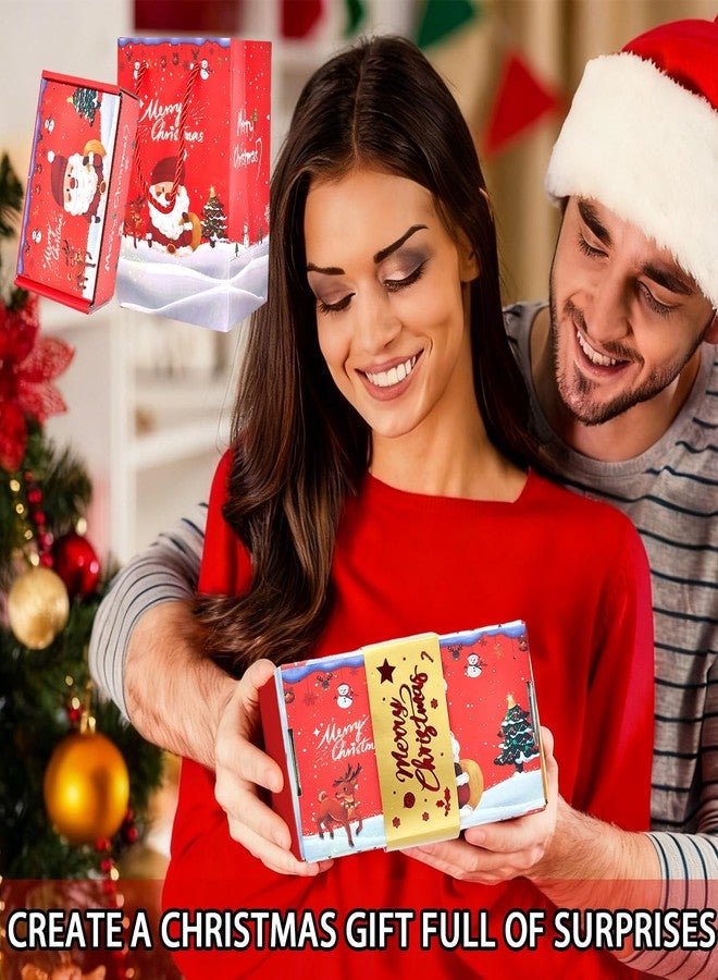Dfqsofd 18 Bounces Surprise Gift Box Explosion for Money, Christmas Surprise Box with Confetti Folding Bouncing Money Gift Boxes for Christmas Birthday Anniversary Proposal - Image 5