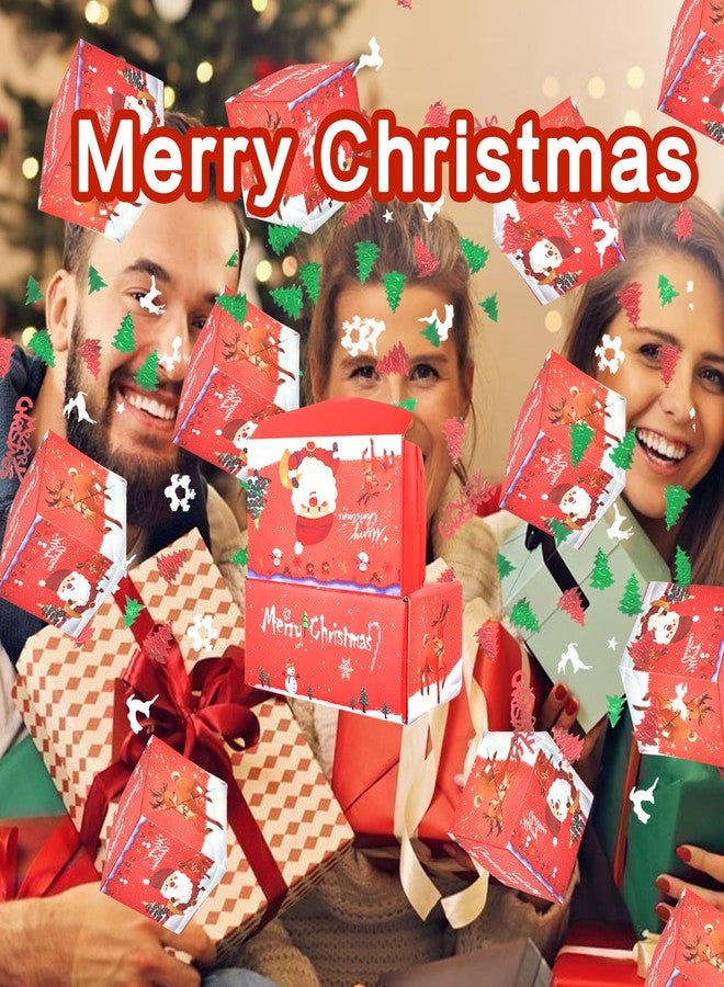 Dfqsofd 18 Bounces Surprise Gift Box Explosion for Money, Christmas Surprise Box with Confetti Folding Bouncing Money Gift Boxes for Christmas Birthday Anniversary Proposal - Image 3