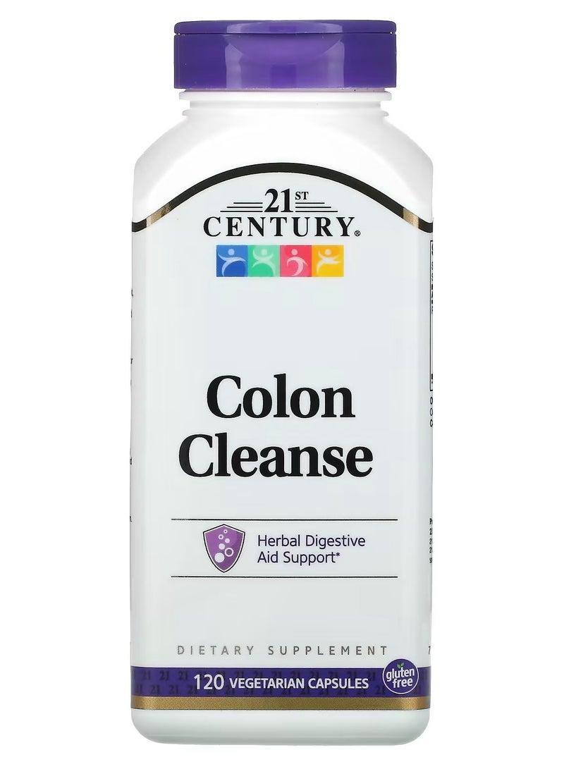 القرن الحادي والعشرون كبسولات نباتية لتنظيف القولون - 120 كبسولة - Image 1