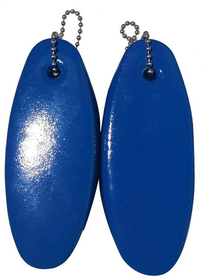 JQuad JQuad 2 Pack JUMBO Vinyl Coated BLUE Floating Keychain - Image 1