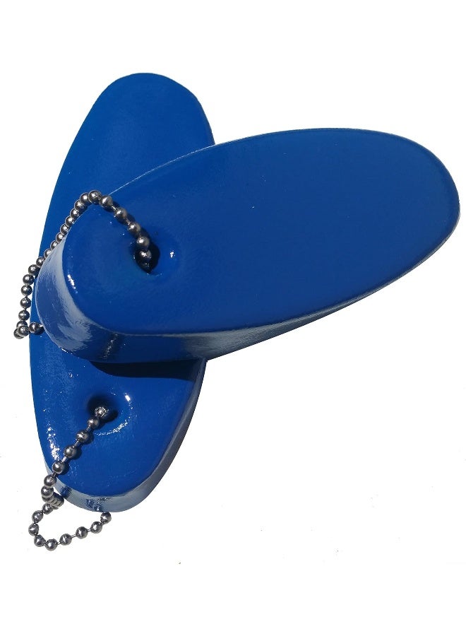 JQuad JQuad 2 Pack JUMBO Vinyl Coated BLUE Floating Keychain - Image 5