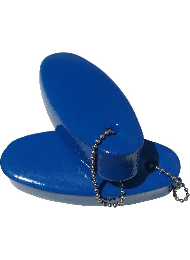 JQuad JQuad 2 Pack JUMBO Vinyl Coated BLUE Floating Keychain - Image 4