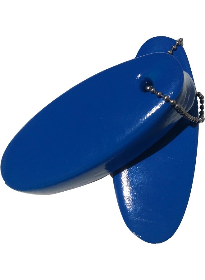 JQuad JQuad 2 Pack JUMBO Vinyl Coated BLUE Floating Keychain - Image 3