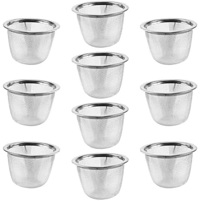 NALACAL Tea Infuser BasketStainless Steel Tea Filter304 Metal Teapot Strainer Accessories For Tea Coffee Or Small Drainage Basket 15 Pcs - Image 2