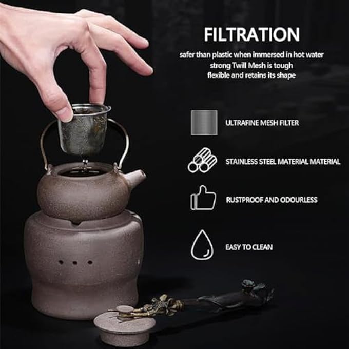 NALACAL Tea Infuser BasketStainless Steel Tea Filter304 Metal Teapot Strainer Accessories For Tea Coffee Or Small Drainage Basket 15 Pcs - Image 5